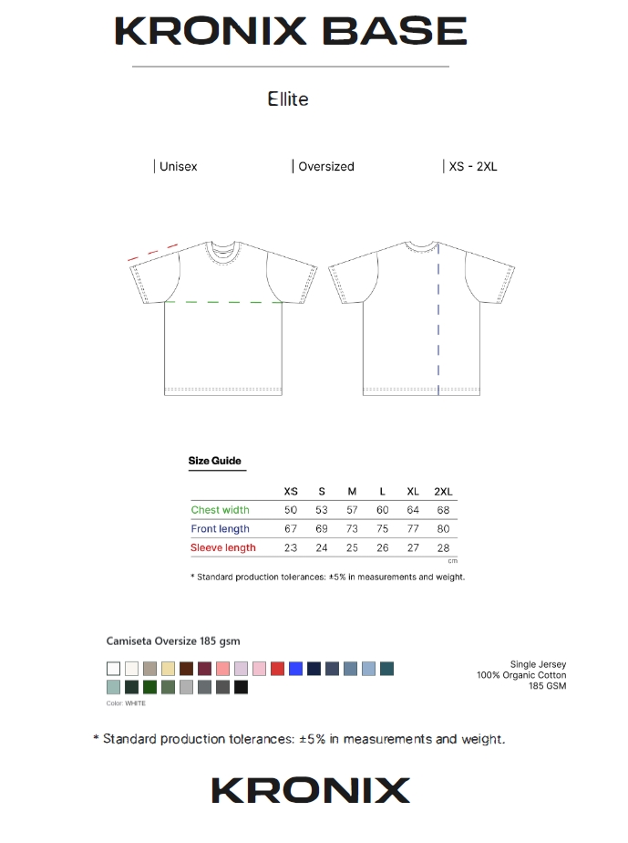 "Descubre la Kronix Base: una sudadera oversized esencial en tono crema. Confeccionada con un gramaje de 320 GSM y una mezcla premium de 80% algodón y 20% poliéster, ofrece un interior de felpa perchada para una suavidad inigualable. Diseño unisex que garantiza una caída perfecta y durabilidad tras los lavados."